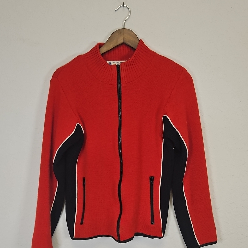 Sweater Market Copenhagen 100% Wool Full Zip Sweater/Jacket, Size Small